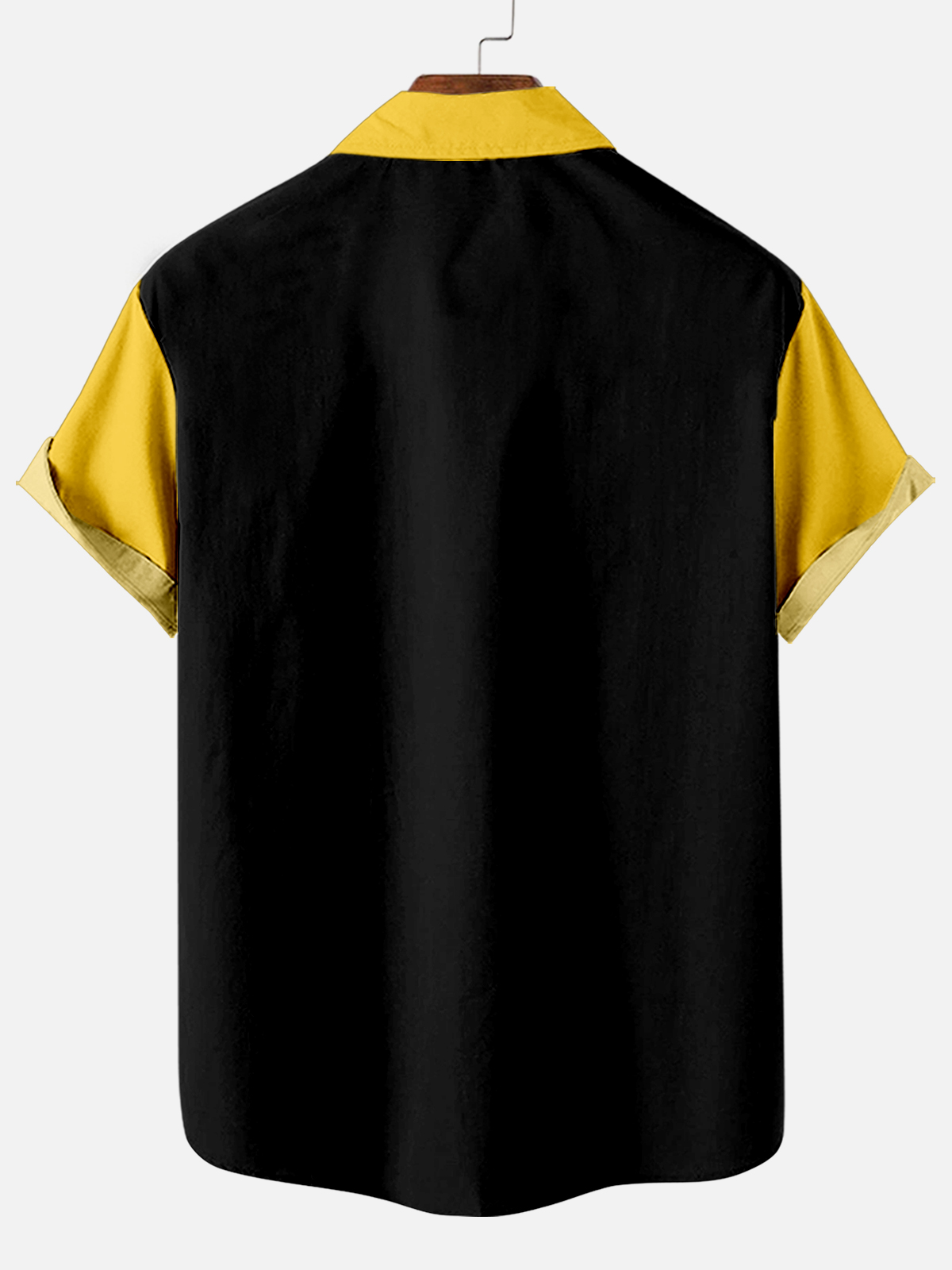 Men's Fun Slogan Graphic Contrast Short Sleeve Shirt