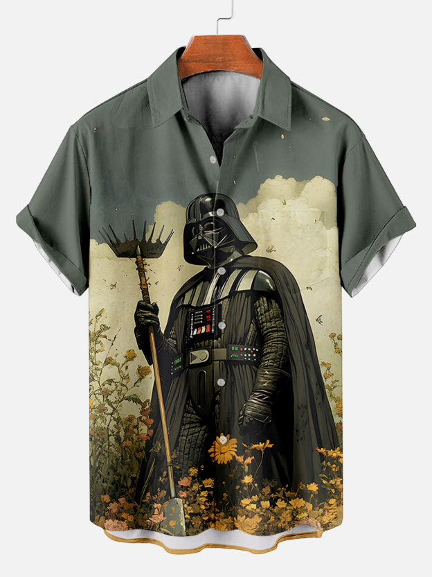 Men's Classic Movie Graphic Short Sleeve Shirt