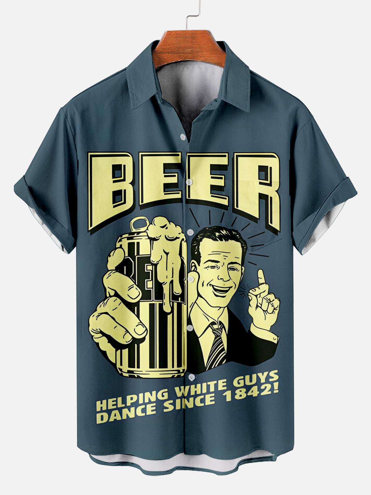 Men's Fun Slogan Short Sleeve Shirt