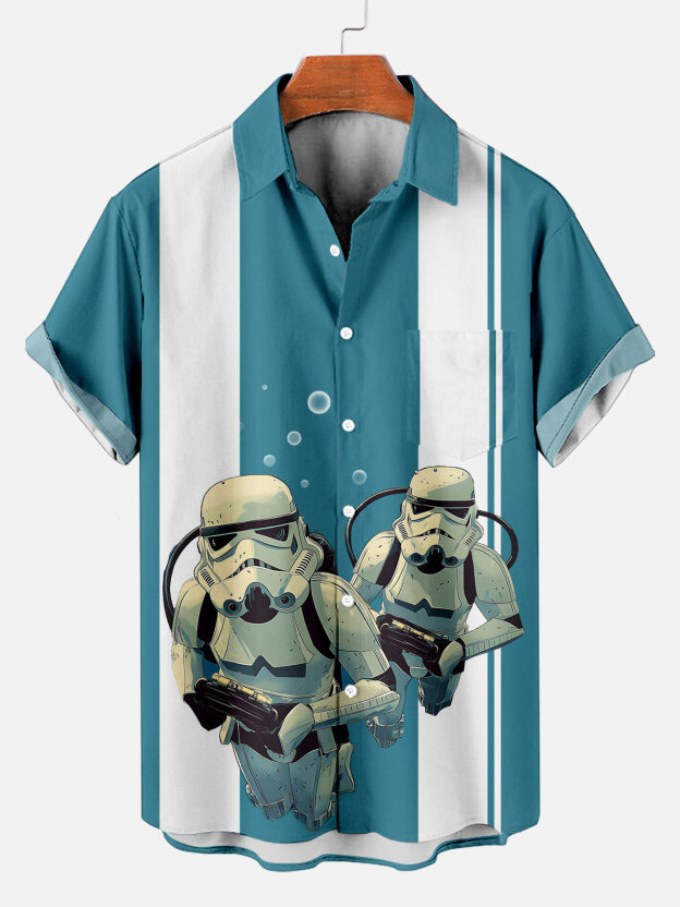 Men's Classic Movie Graphic Short Sleeve Shirt