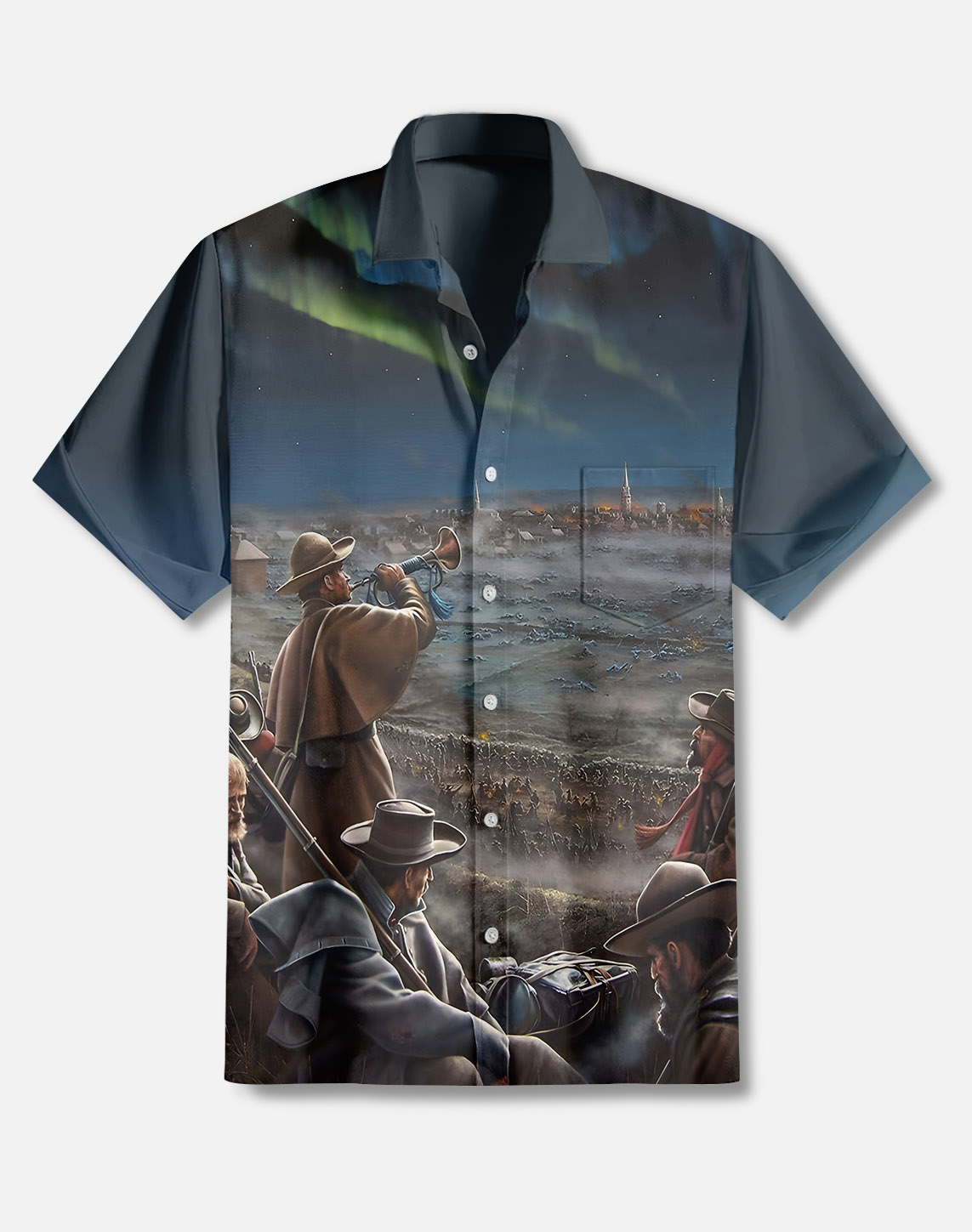 Men's illustration short sleeve shirt