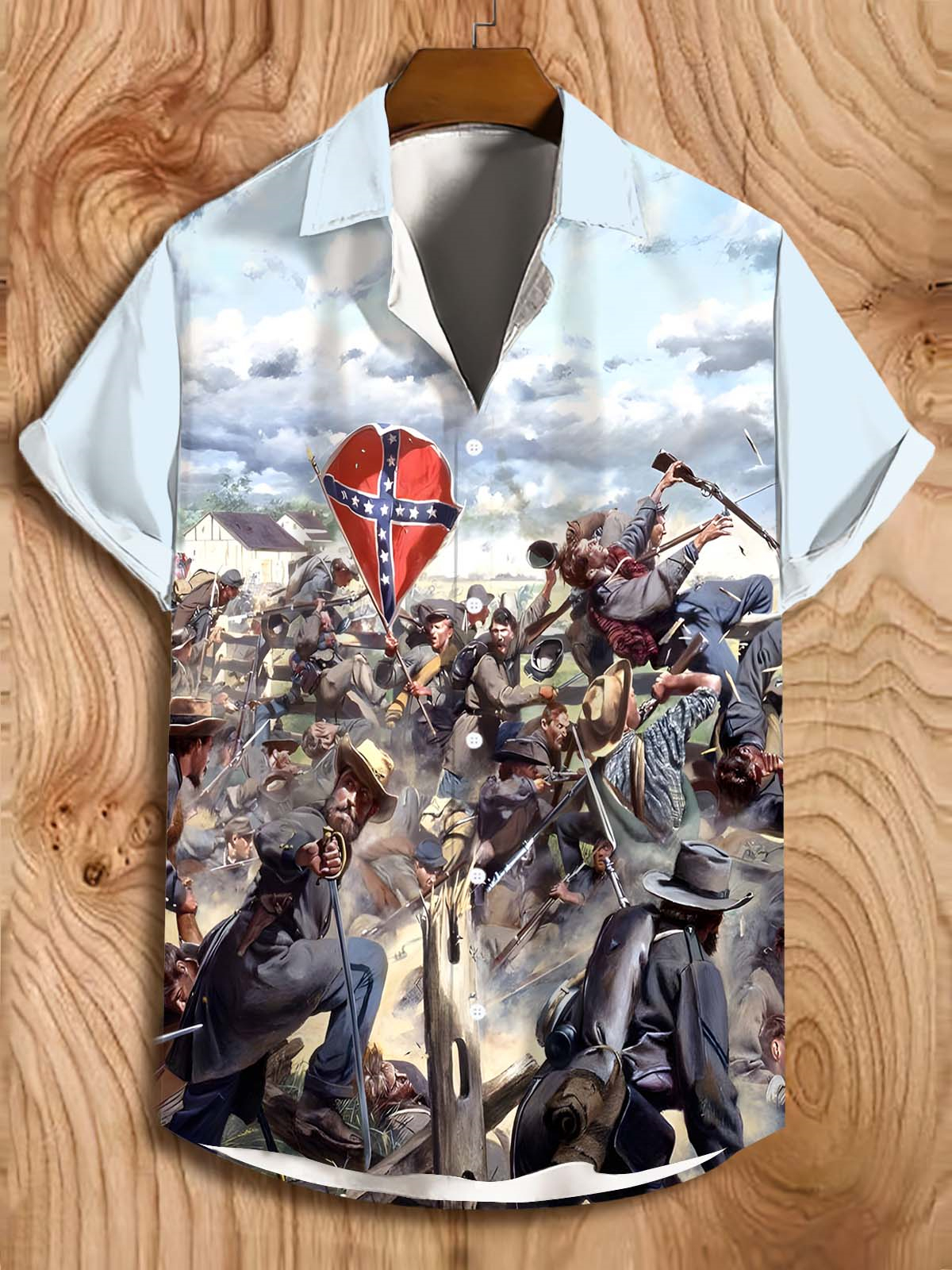 Men's Battle of Gettysburg Illustration short sleeve shirt