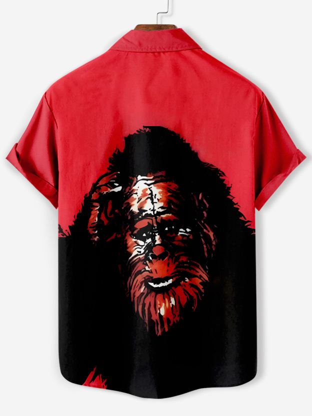 Men's Vintage Magazine Style Short Sleeve Shirt