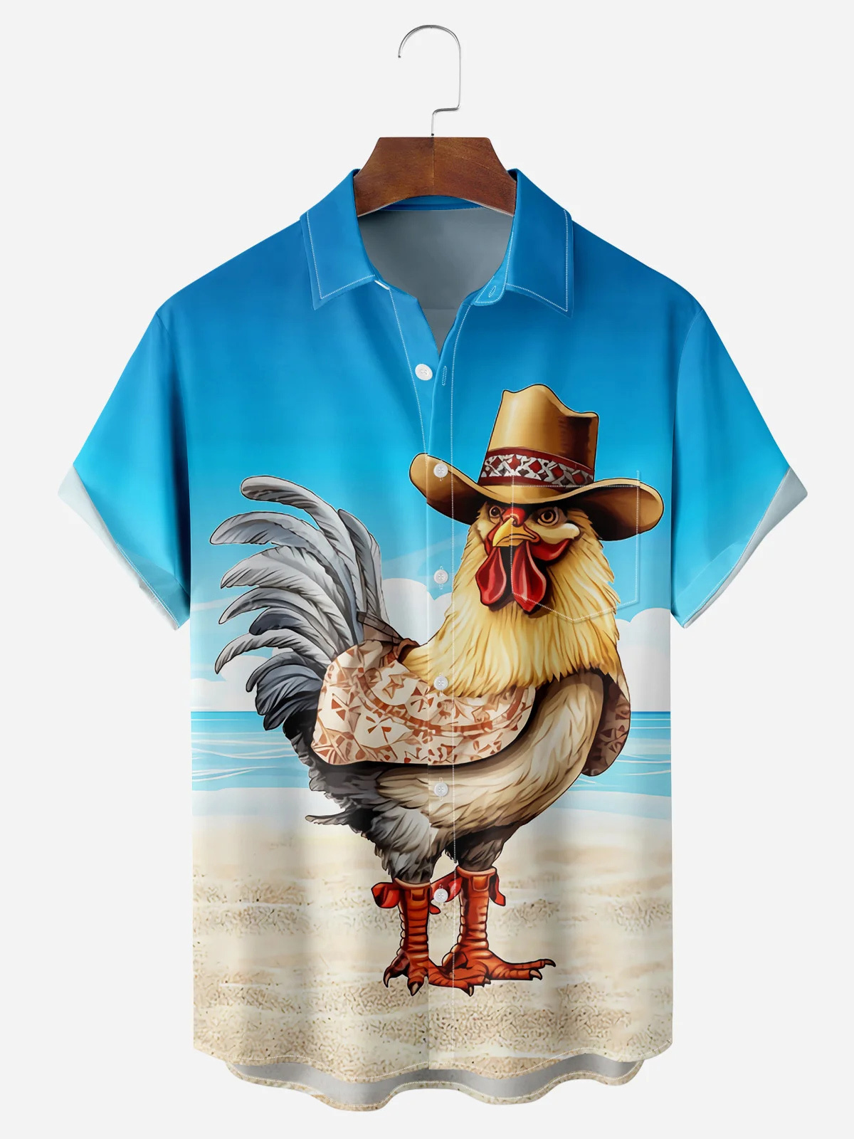 [Copy]Men's Classic Movie Godfather Animal Fun Graphic Short Sleeve Shirt