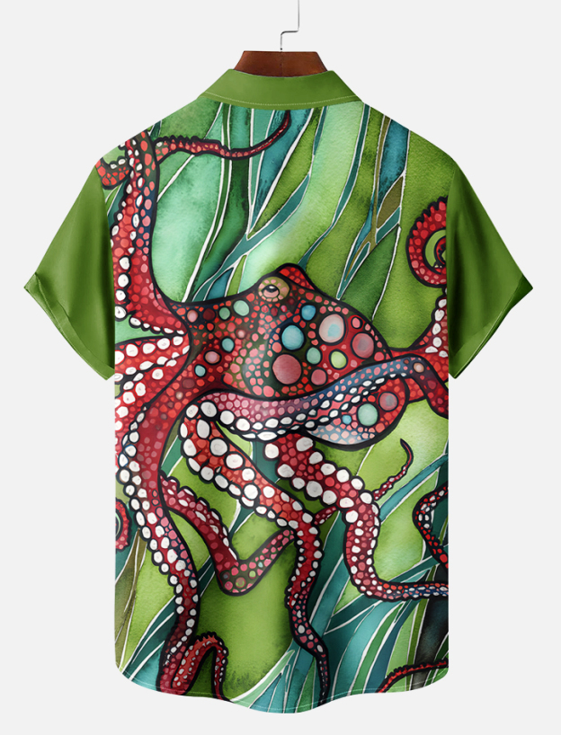 Vintage Sea Life Short Sleeve Shirt