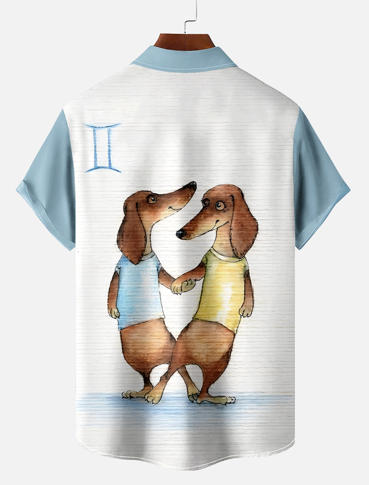 Retro Fun Pattern Short Sleeve Shirt