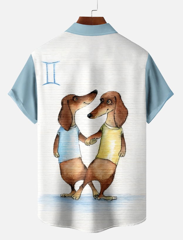 Retro Fun Pattern Short Sleeve Shirt