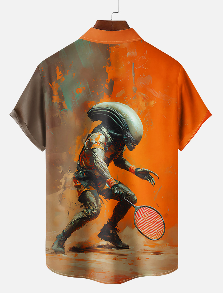 Men's Classic Movie Graphic Short Sleeve Shirt