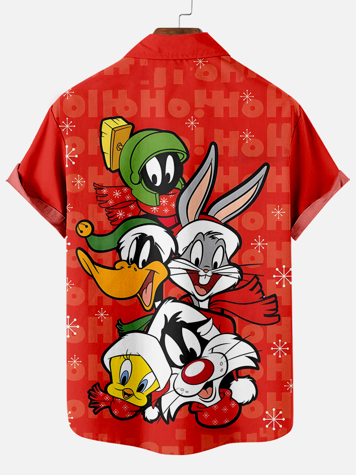 Men's Retro Cartoon Graphic Short Sleeve Shirt
