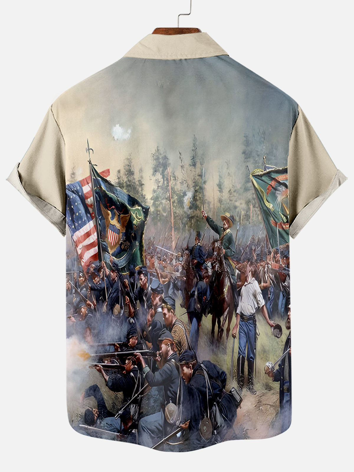 Men's Retro Graphic Short Sleeve Shirt