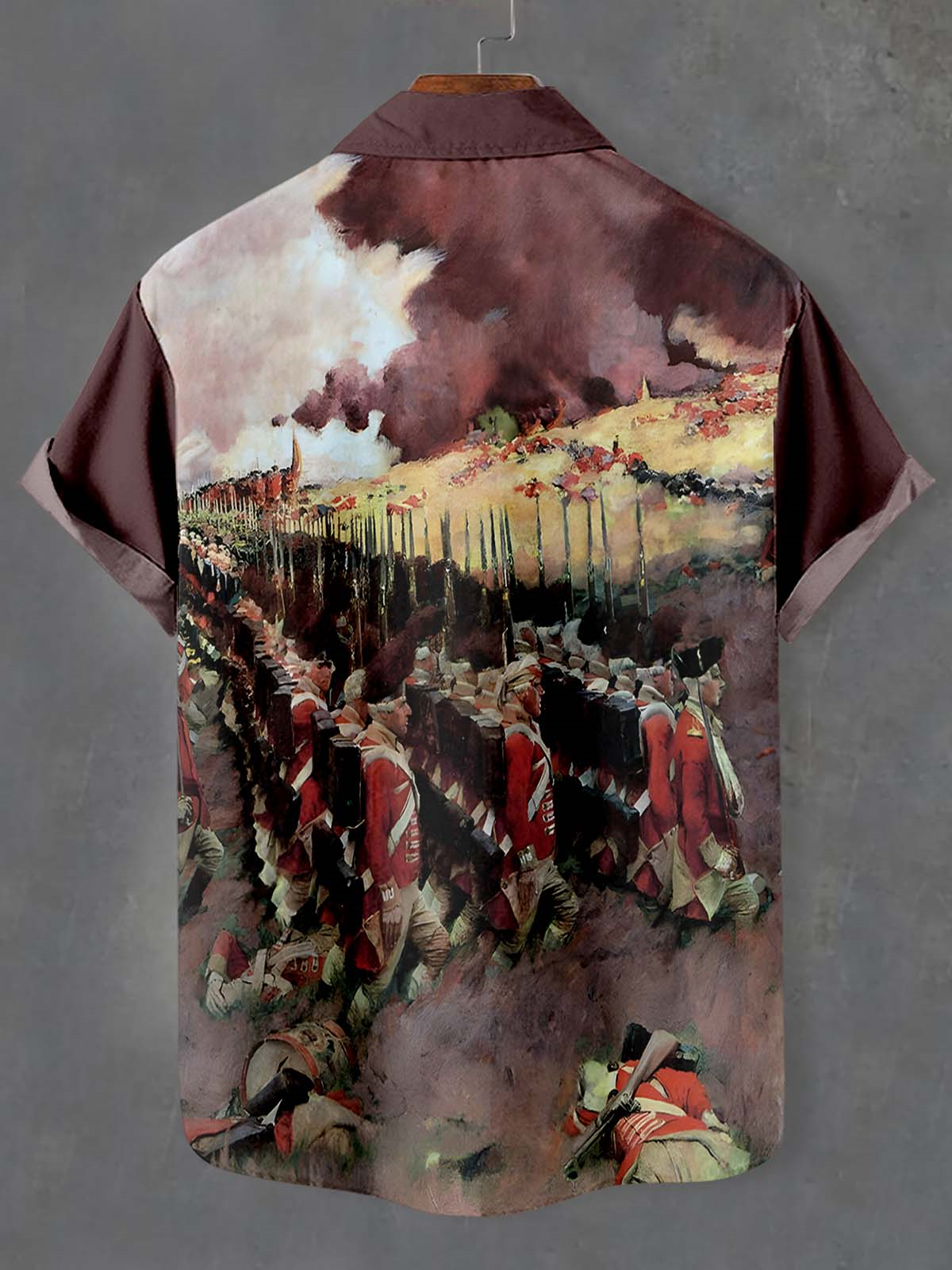Men's American Revolutionary War Illustration short sleeve shirt