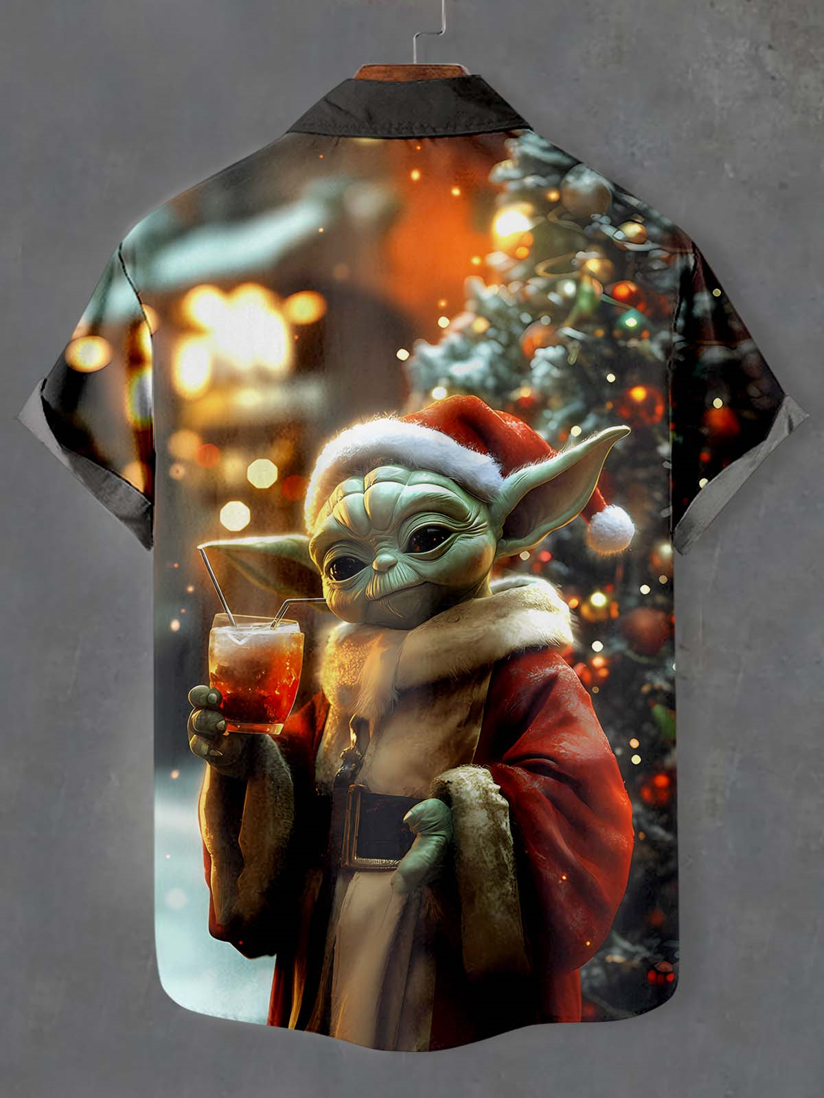 Men's Classic Movie Christmas Graphic Short Sleeve Shirt