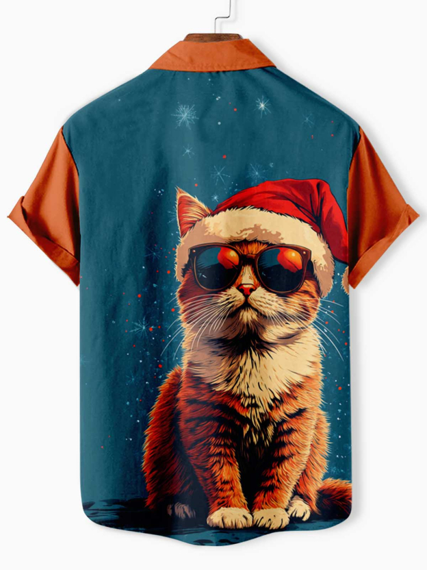 Men's Fun Animal Graphic Short Sleeve Shirt