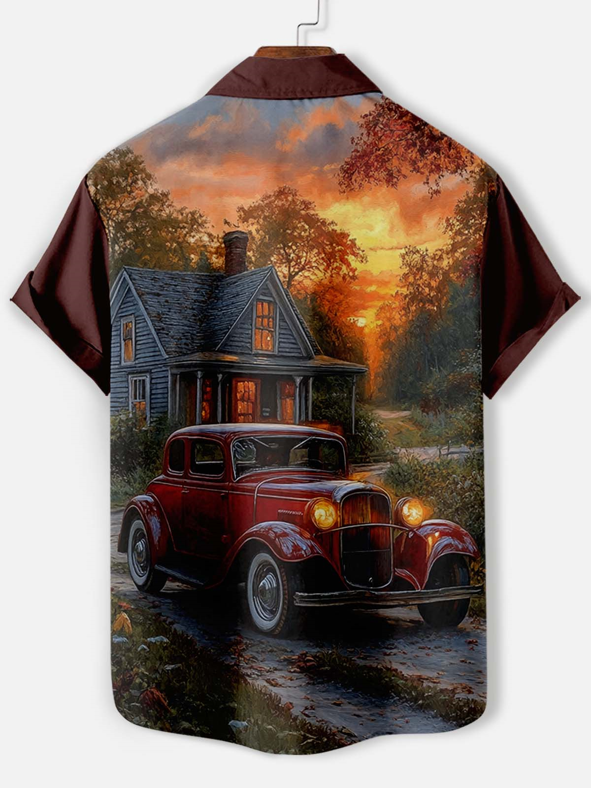 Men's Car Graphic Short Sleeve Shirt