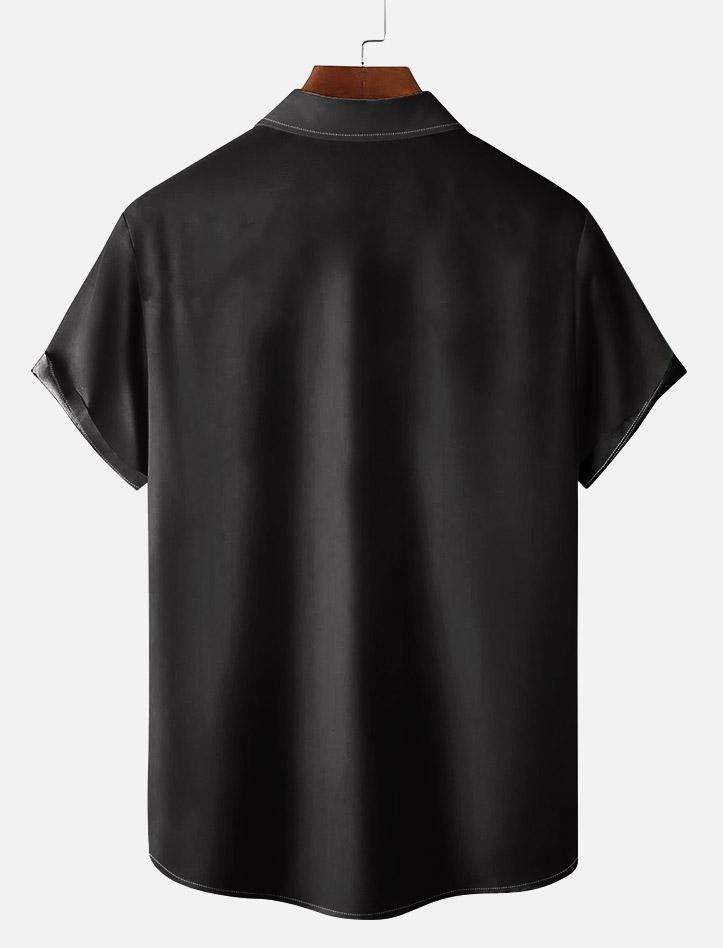 Classic Cartoon pattern short sleeved shirt