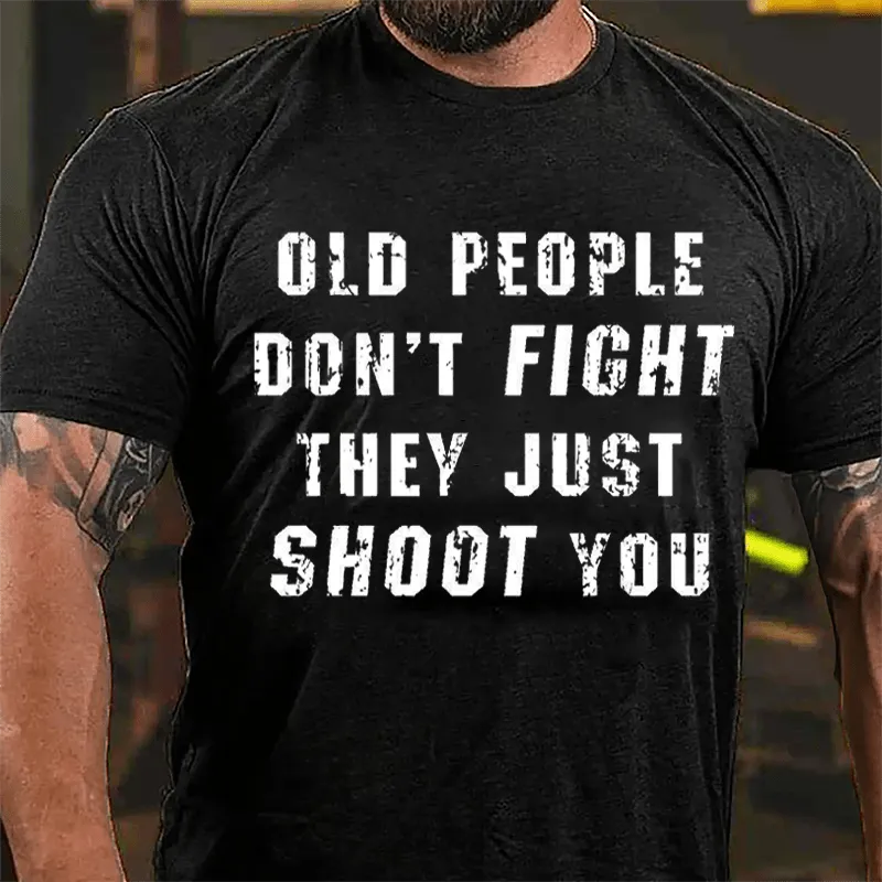 Men's Slogan Text Short Sleeve Round Neck T-Shirt