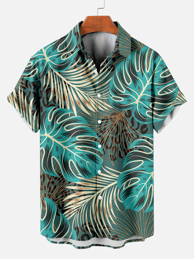Men's Short Refreshing elegant hawaii Sleeve Shirt