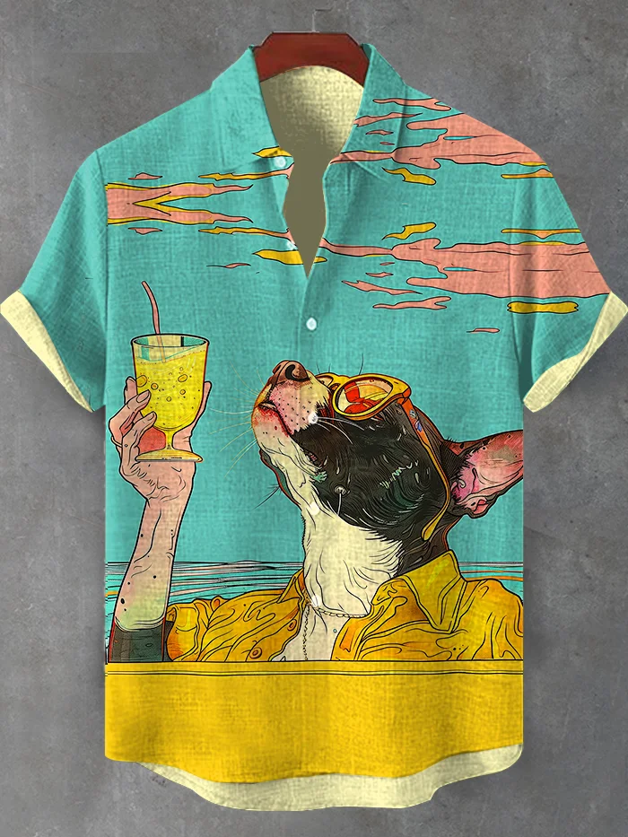 [Copy][Copy][Copy][Copy][Copy][Copy][Copy][Copy]animal graphic short sleeve shirt