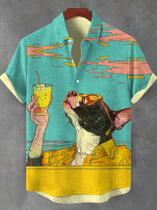 [Copy][Copy][Copy][Copy][Copy][Copy][Copy][Copy]animal graphic short sleeve shirt