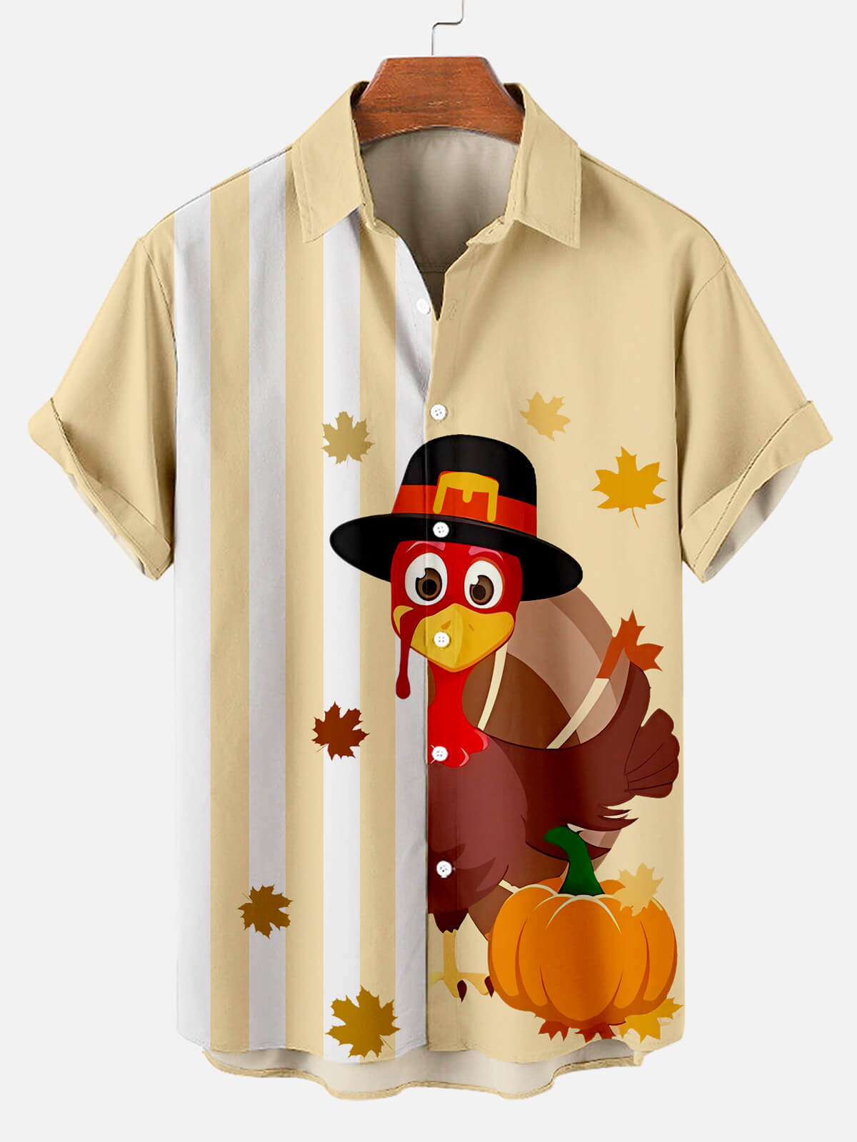 Men's Classic Thanksgiving Print Shirt