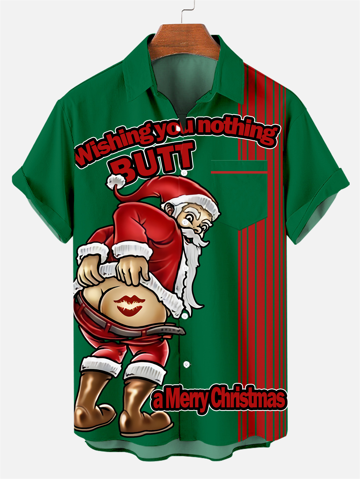 Men's Funny Christmas Father Printed Shirt 0368