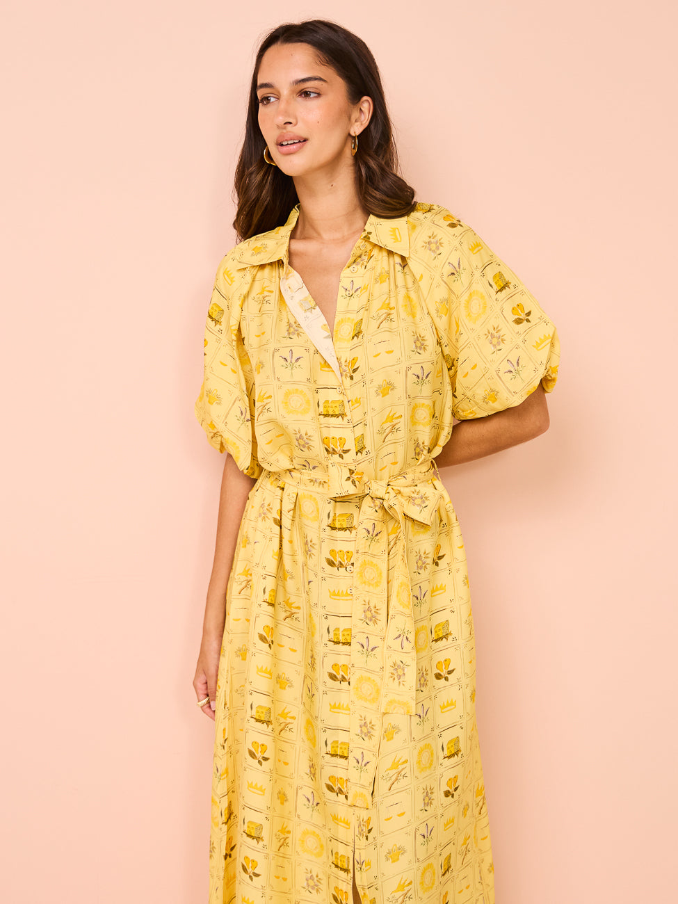 Palm Noosa Carla Dress in Amarilla Tile