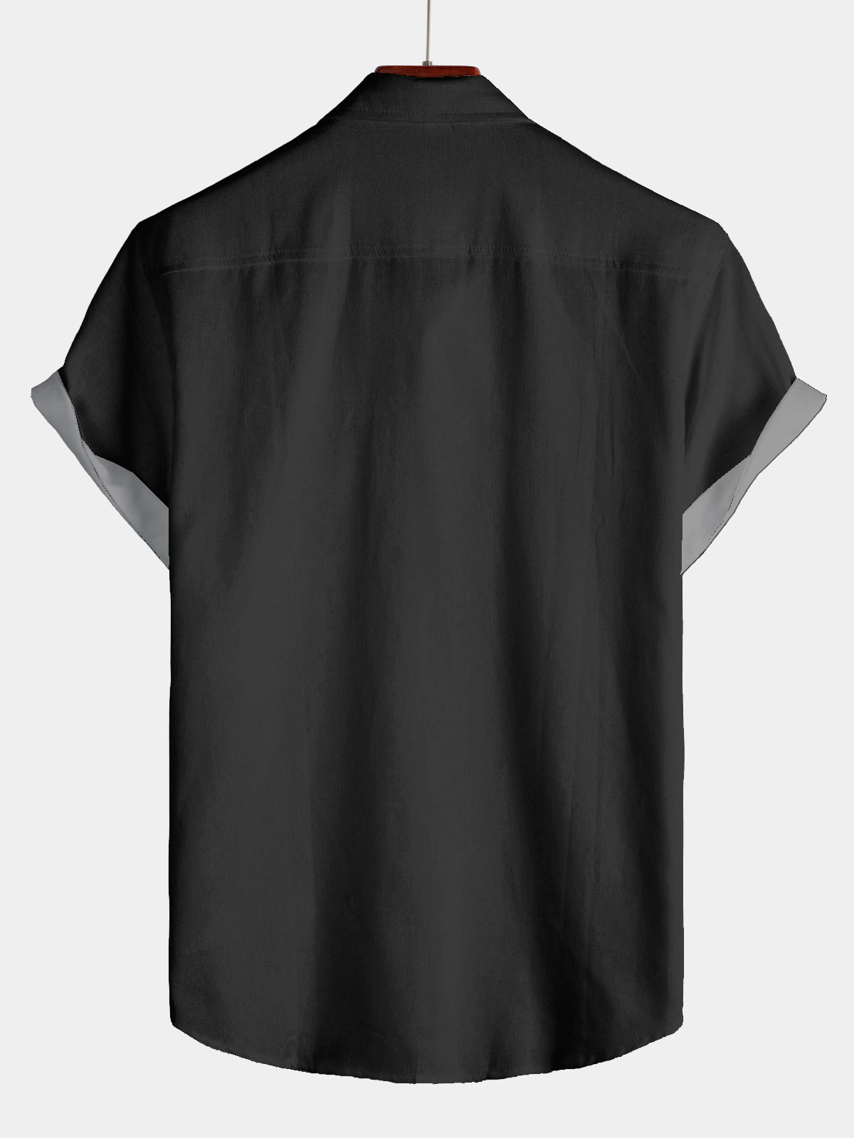 Men's casual lapel short sleeved shirt