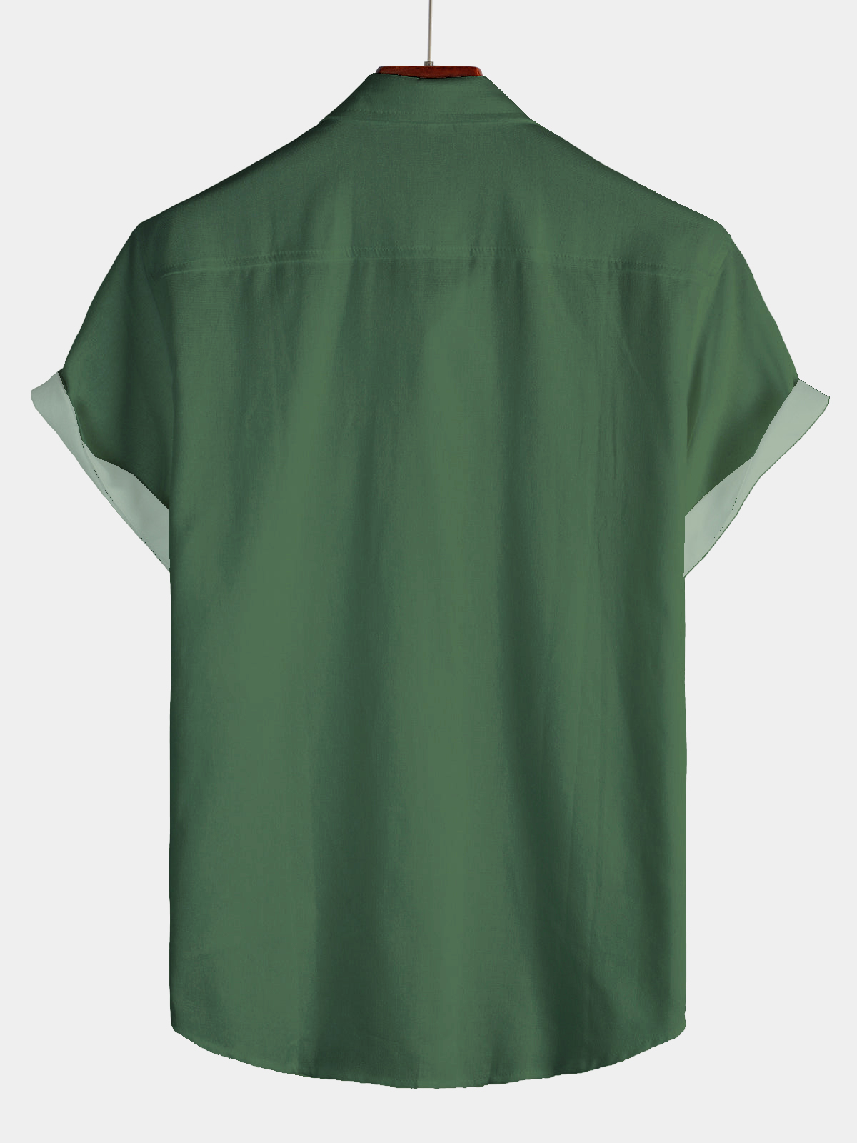 Men's casual lapel short sleeved shirt