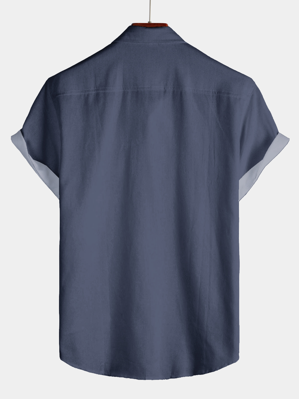 Men's casual lapel short sleeved shirt