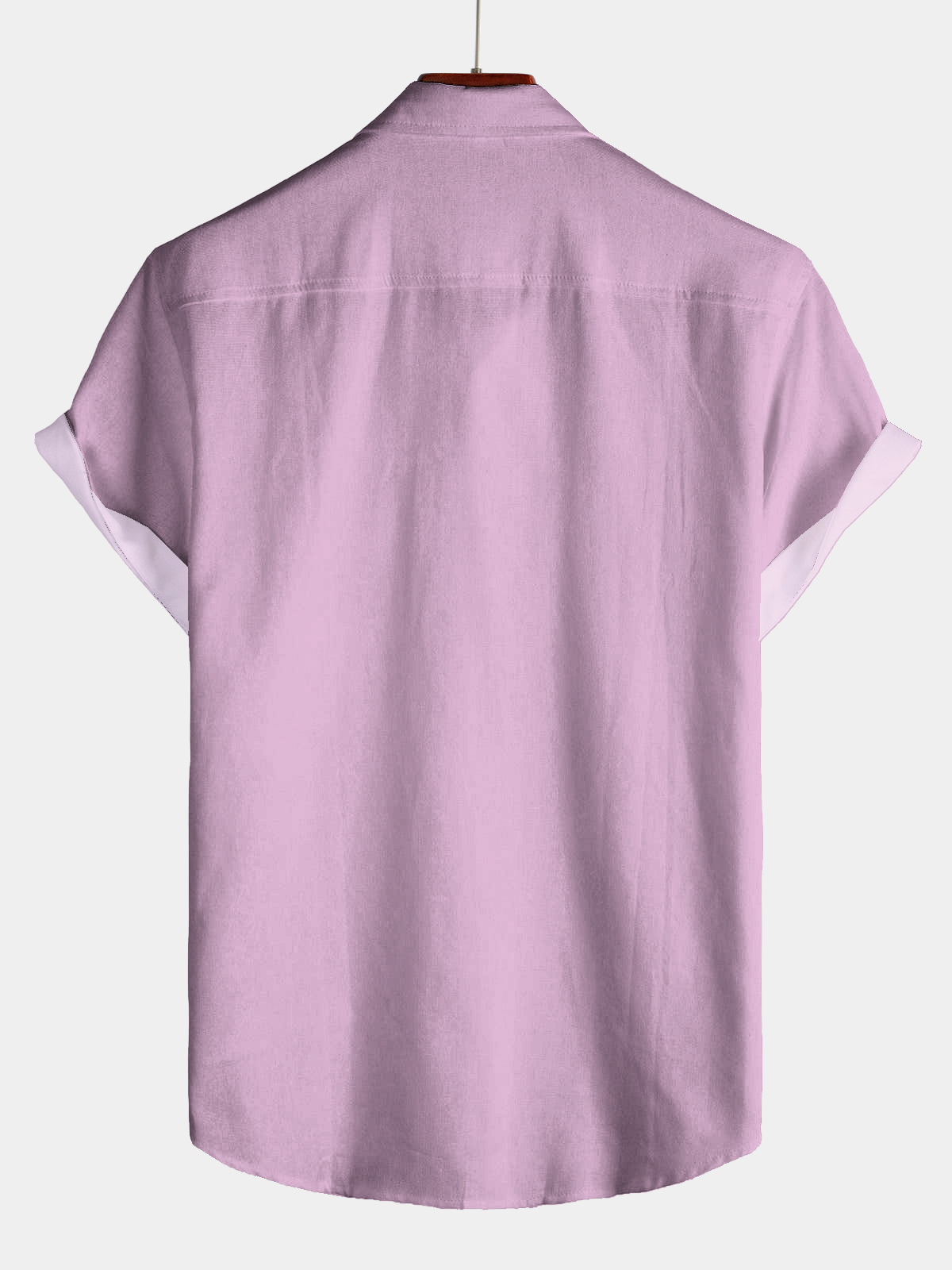 Men's casual lapel short sleeved shirt