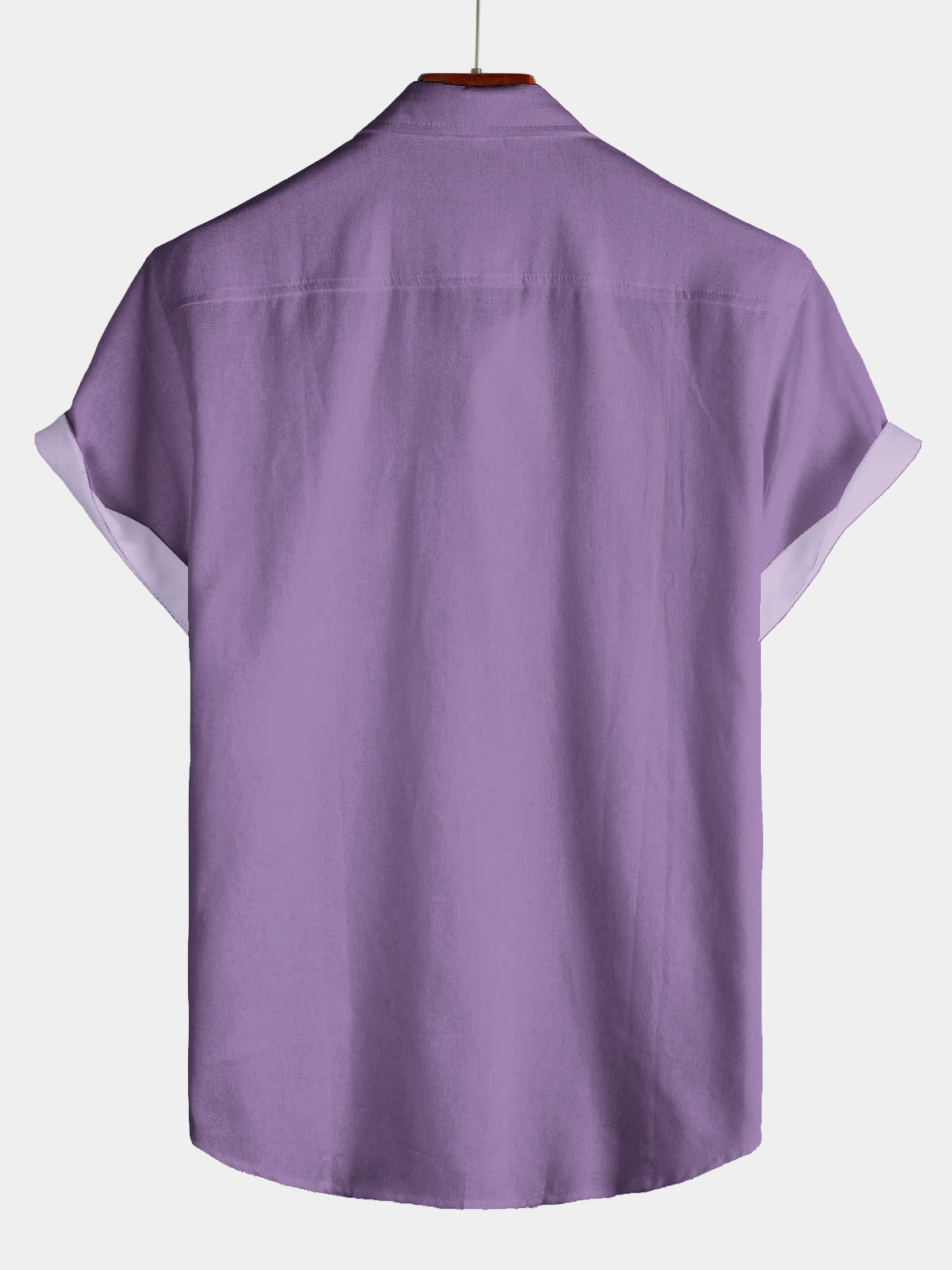 Men's casual lapel short sleeved shirt