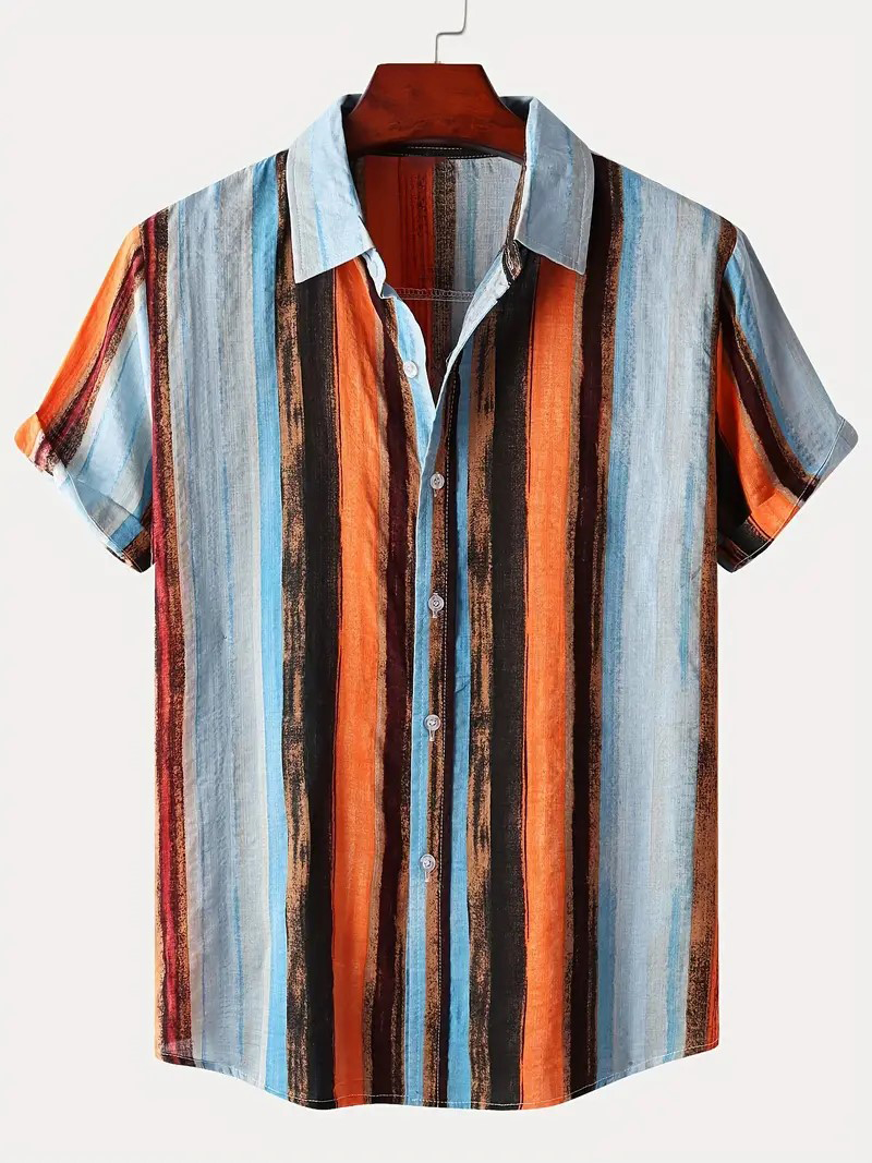 Men's Thin Comfy Casual Sleeve Lapel Hawaiian Shirt