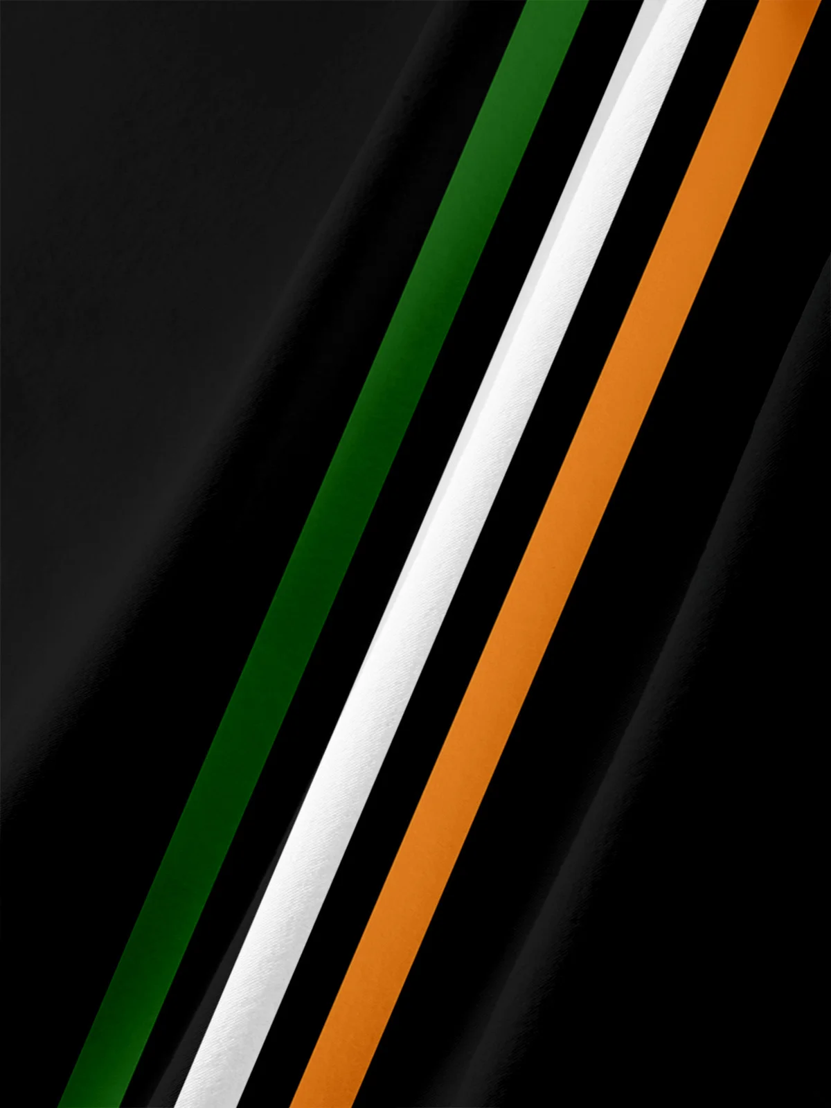 Men's Holiday Shamrock Holy Cross Print Lapel Pocket Short Sleeve Bowling Shirt