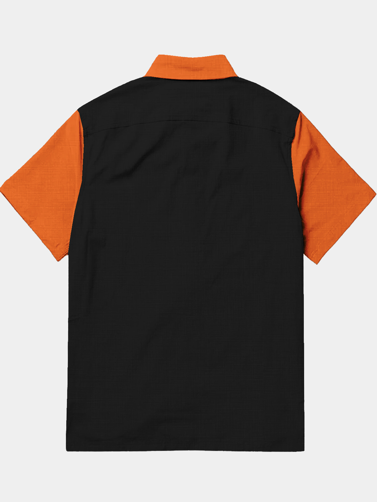 Men's Casual Holiday Fake Two Piece Patchwork Printed Lapel Pocket Short Sleeve Shirt