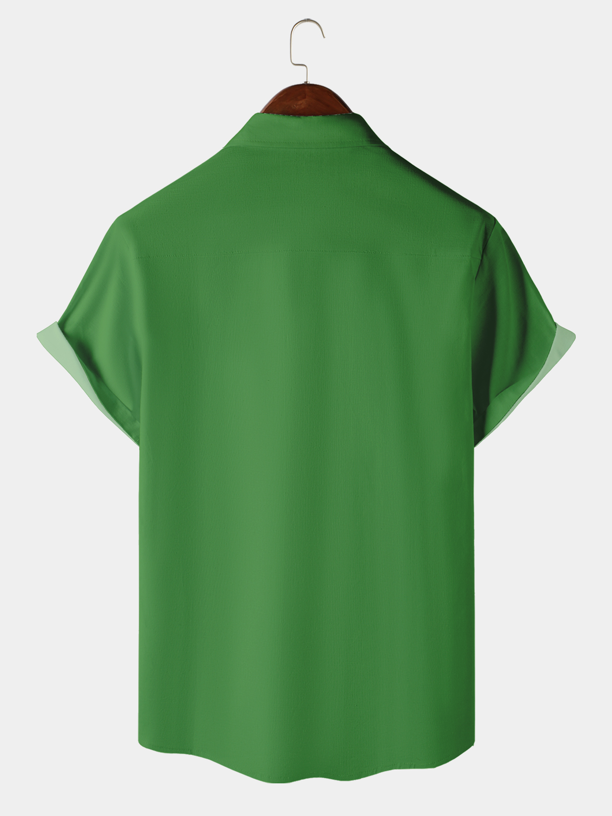 Men's Casual Festival Beer Element Lapel Pocket Short Sleeve Bowling Shirt