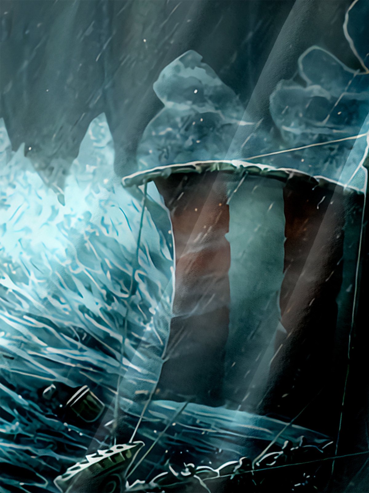 Men's Casual Evil Dragon Illustration Print Lapel Pocket Short Sleeve Shirt