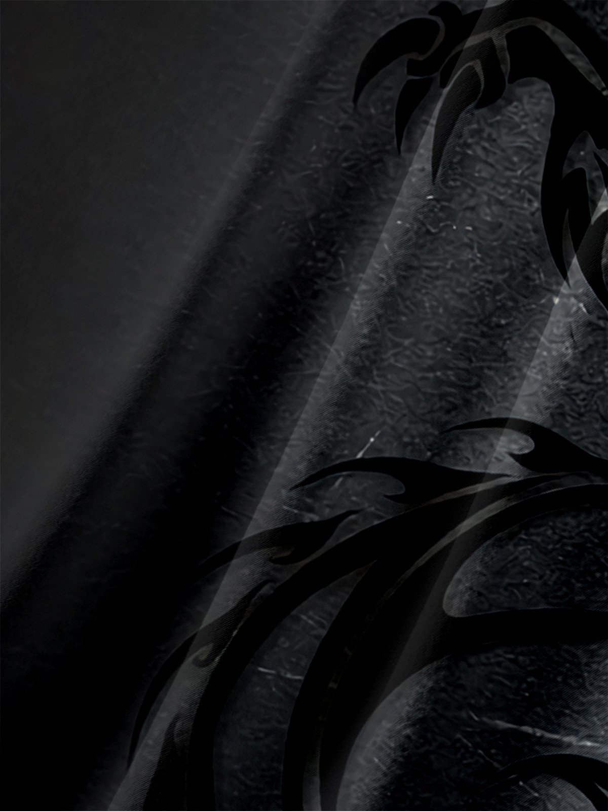 Men's Casual Gradient Dragon Print Lapel Pocket Short Sleeve Shirt