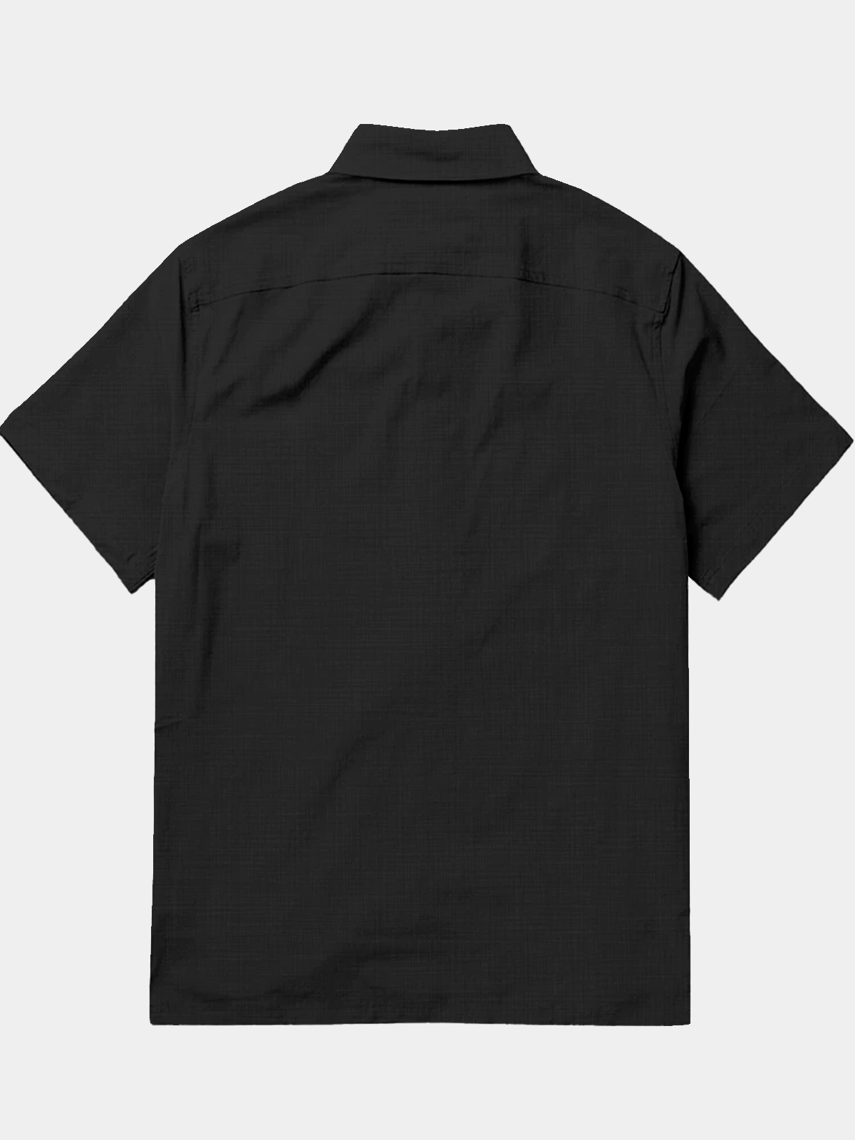 Men's casual lapel pocket short sleeved shirt