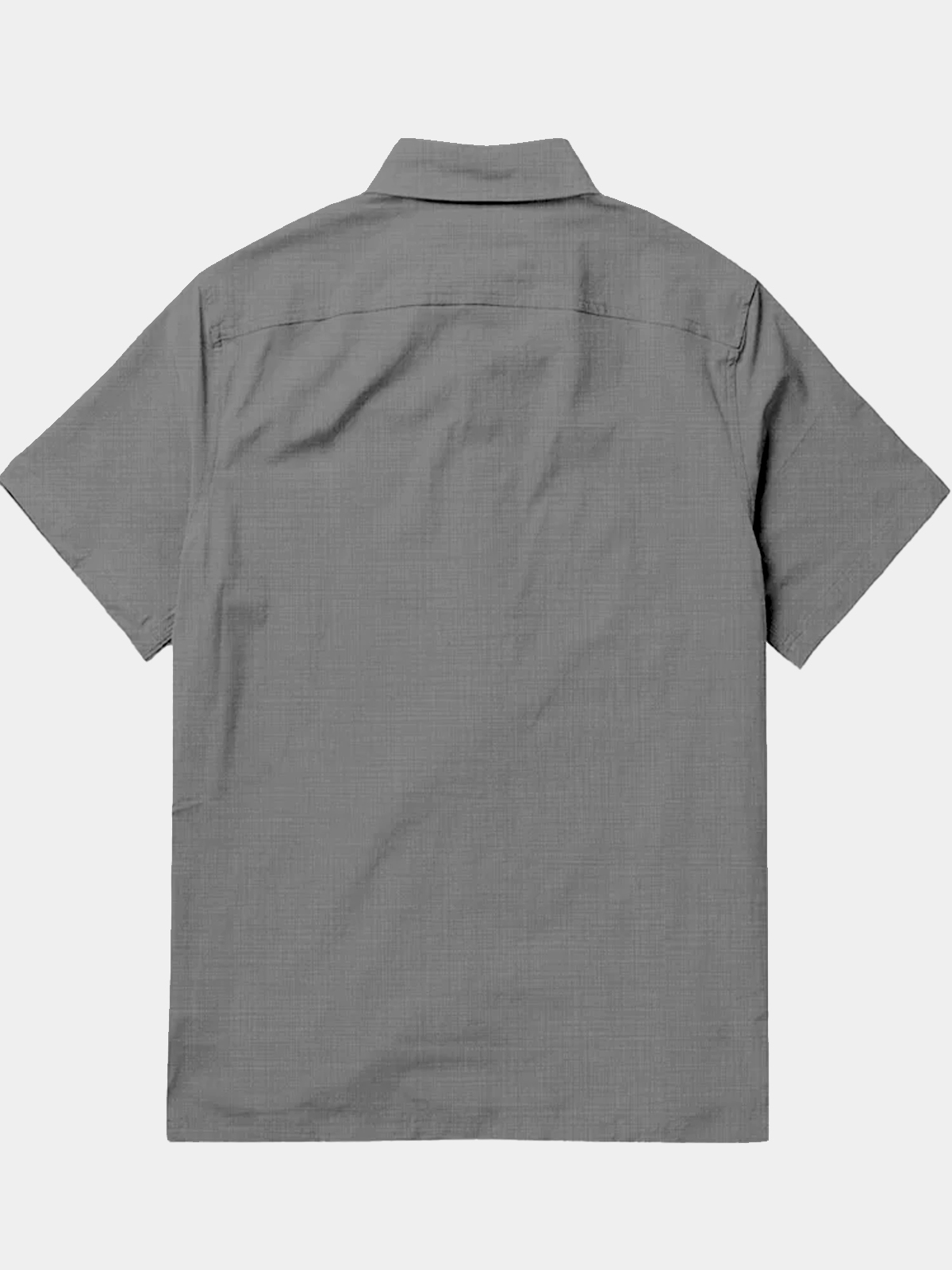 Men's casual lapel pocket short sleeved shirt