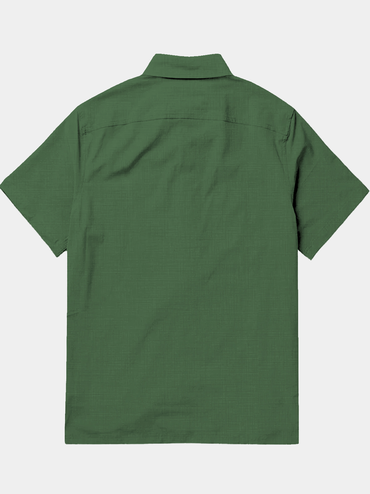 Men's casual lapel pocket short sleeved shirt