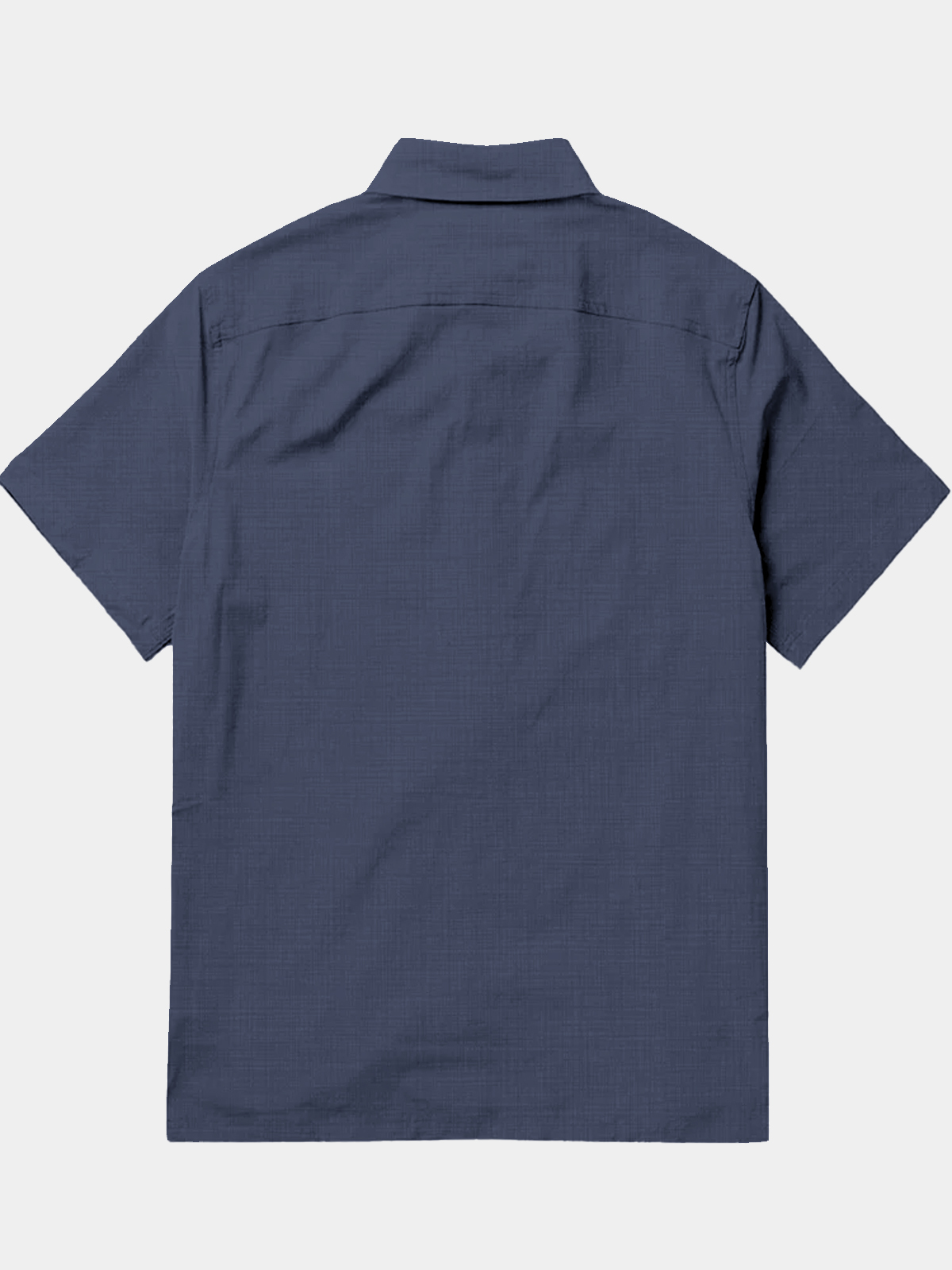 Men's casual lapel pocket short sleeved shirt