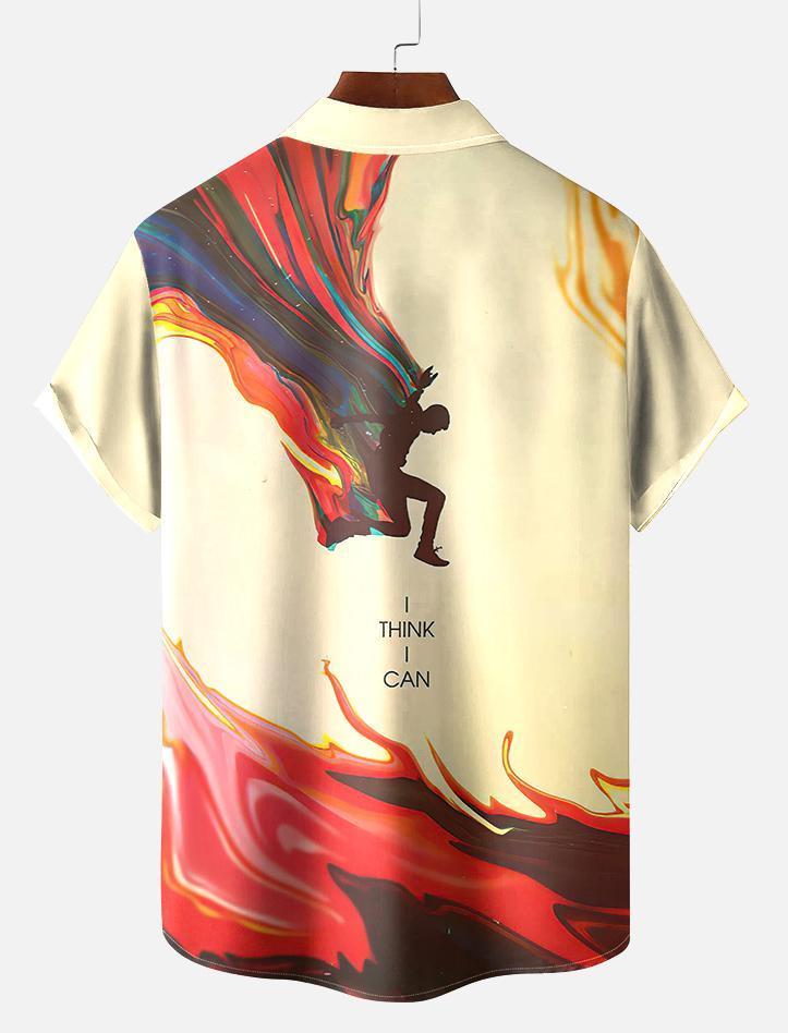 Book Pattern Short Sleeve Shirt