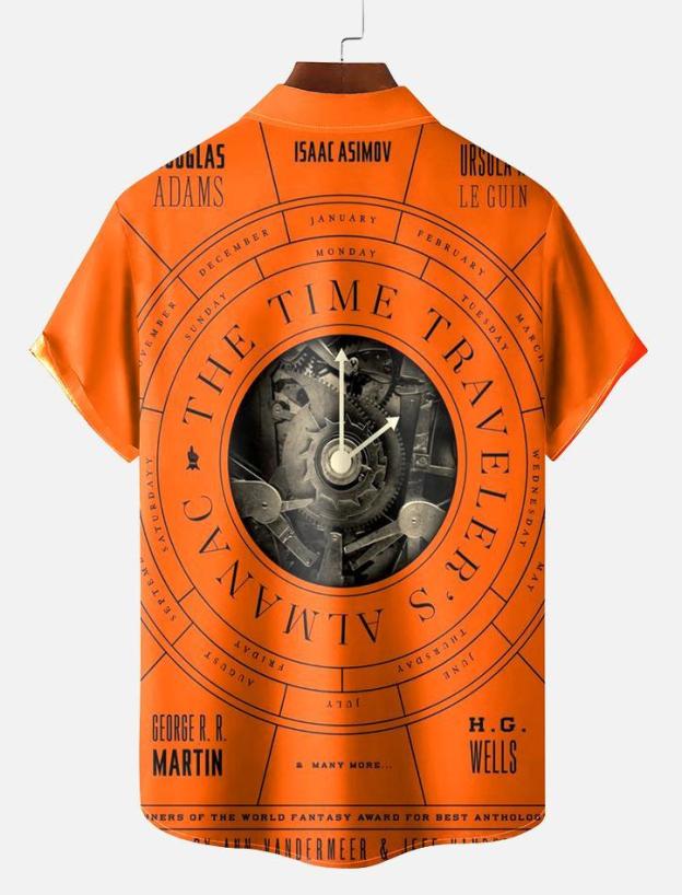 Book Pattern Short Sleeve Shirt