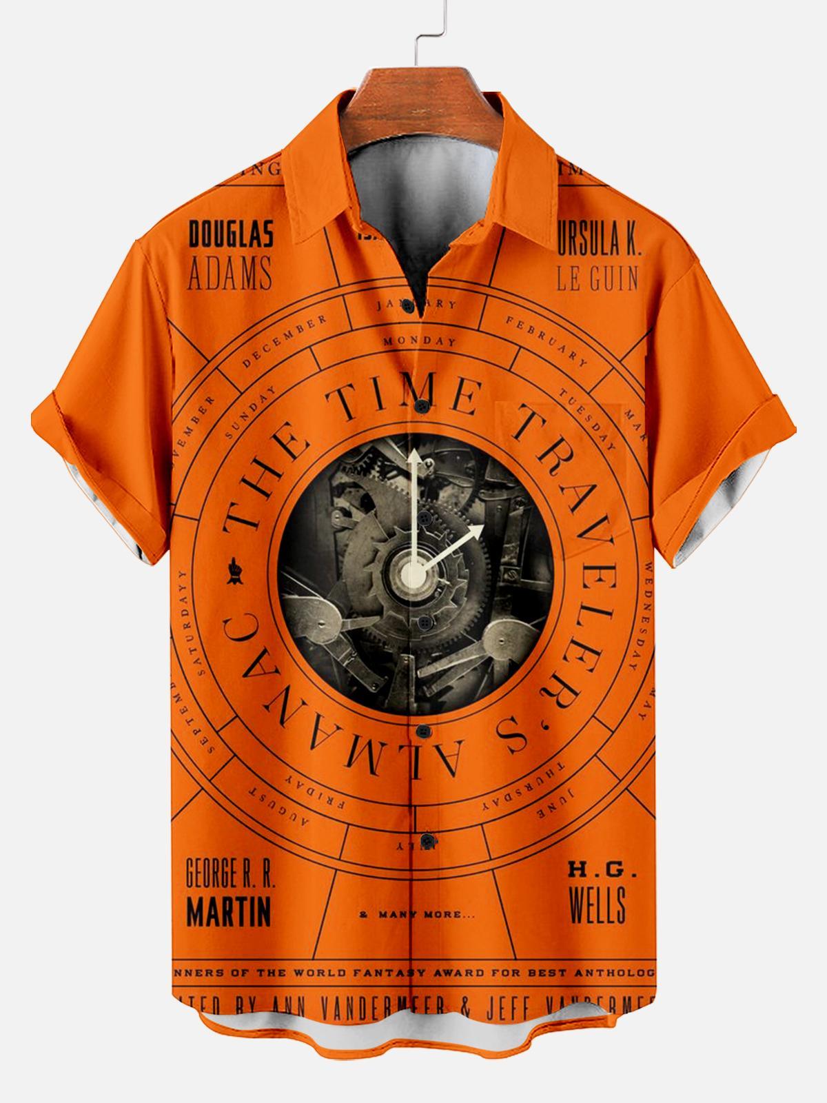 Book Pattern Short Sleeve Shirt