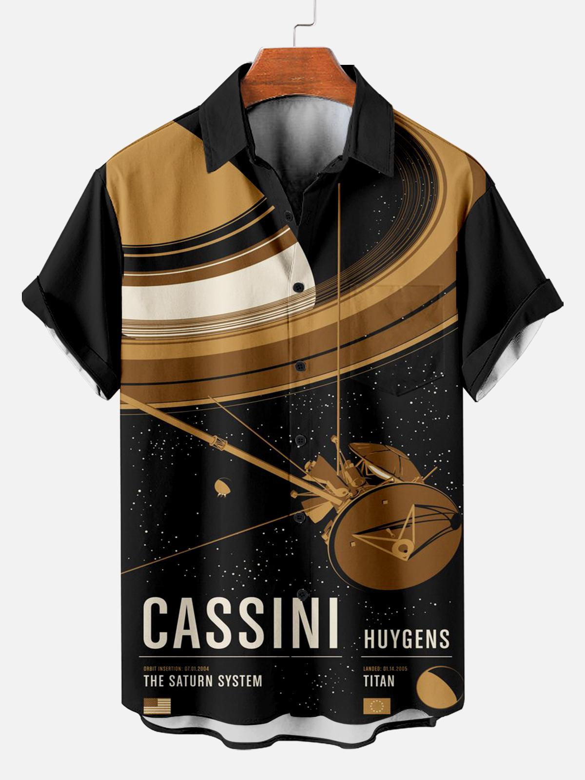 Book Pattern Short Sleeve Shirt