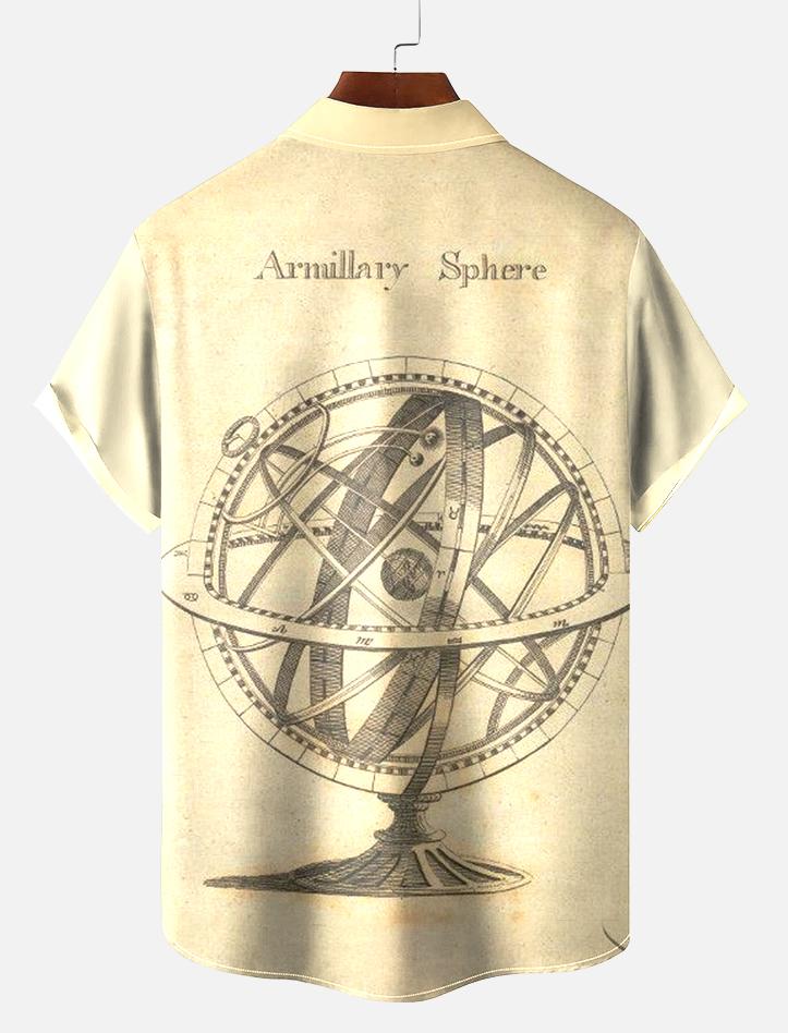 Book Pattern Short Sleeve Shirt