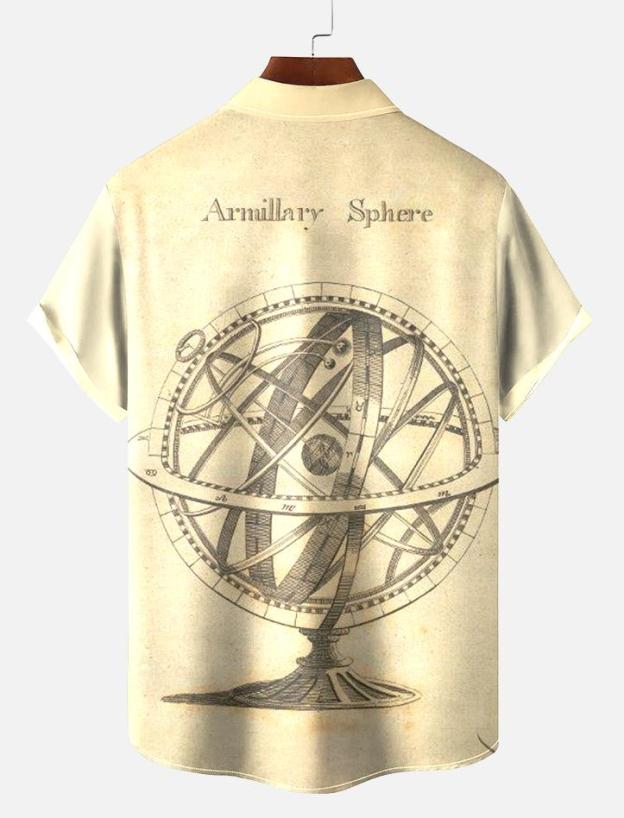 Book Pattern Short Sleeve Shirt