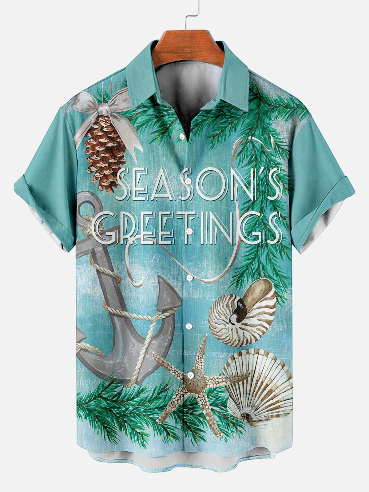 Ocean Creature Graphic Short Sleeve Shirt