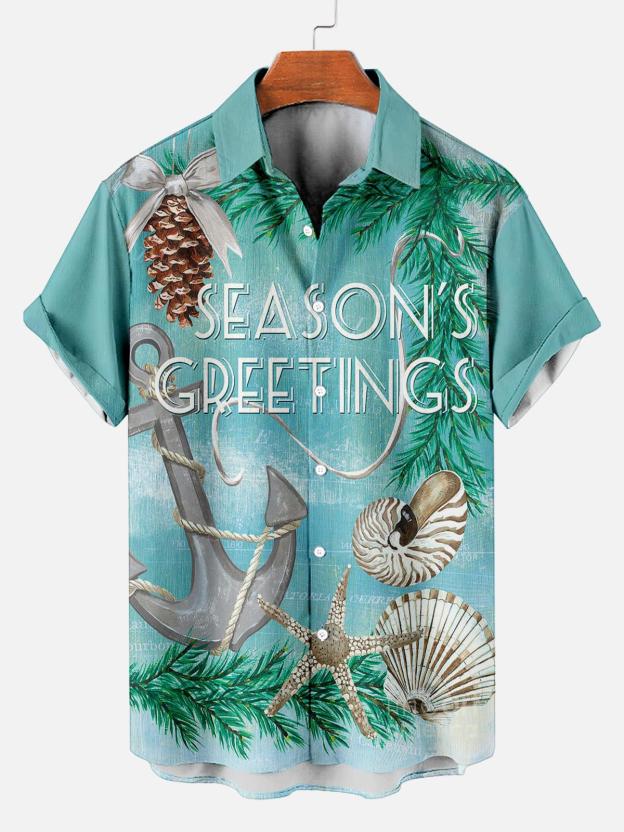 Ocean Creature Graphic Short Sleeve Shirt