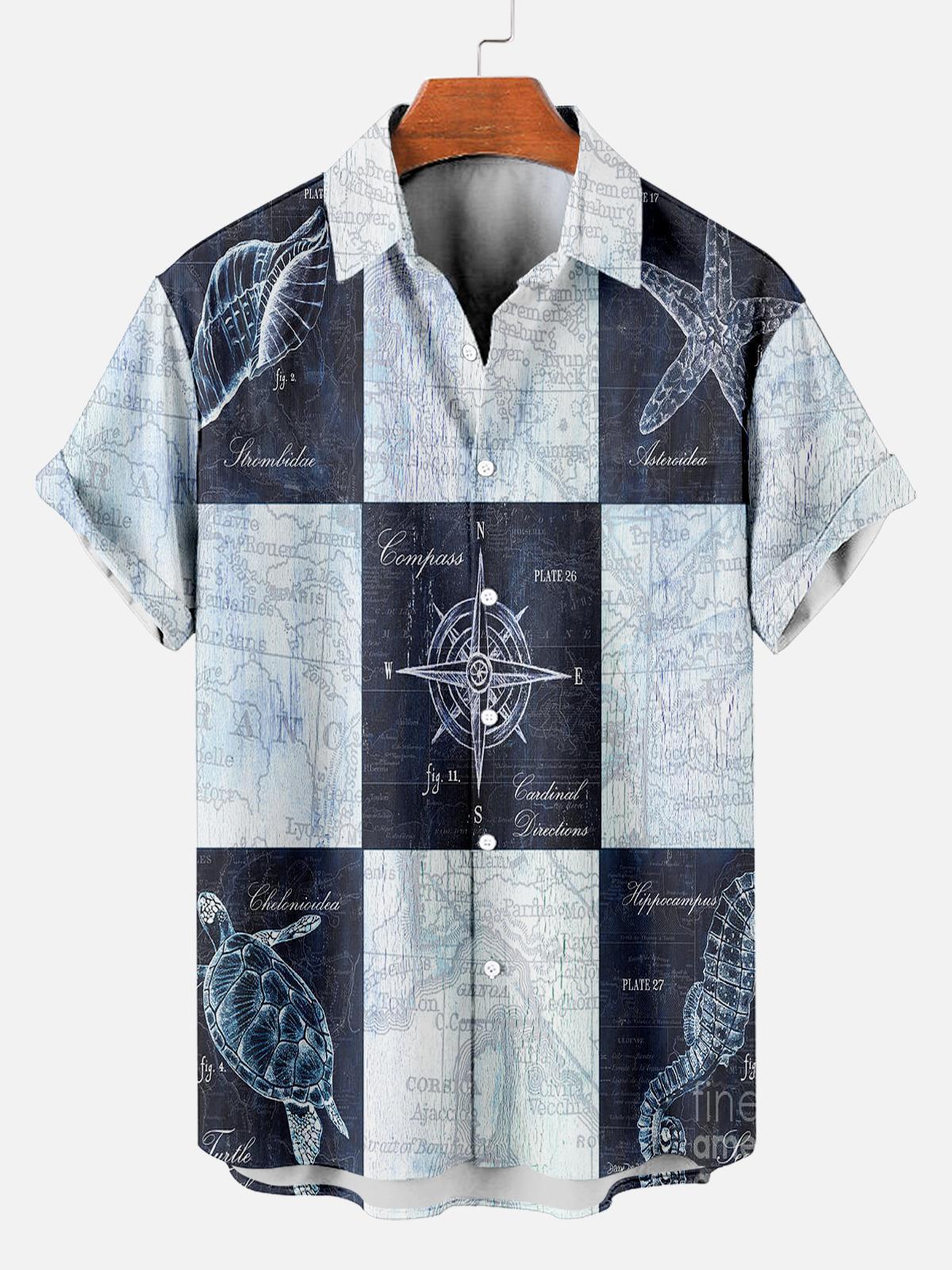 Ocean Creature Graphic Short Sleeve Shirt